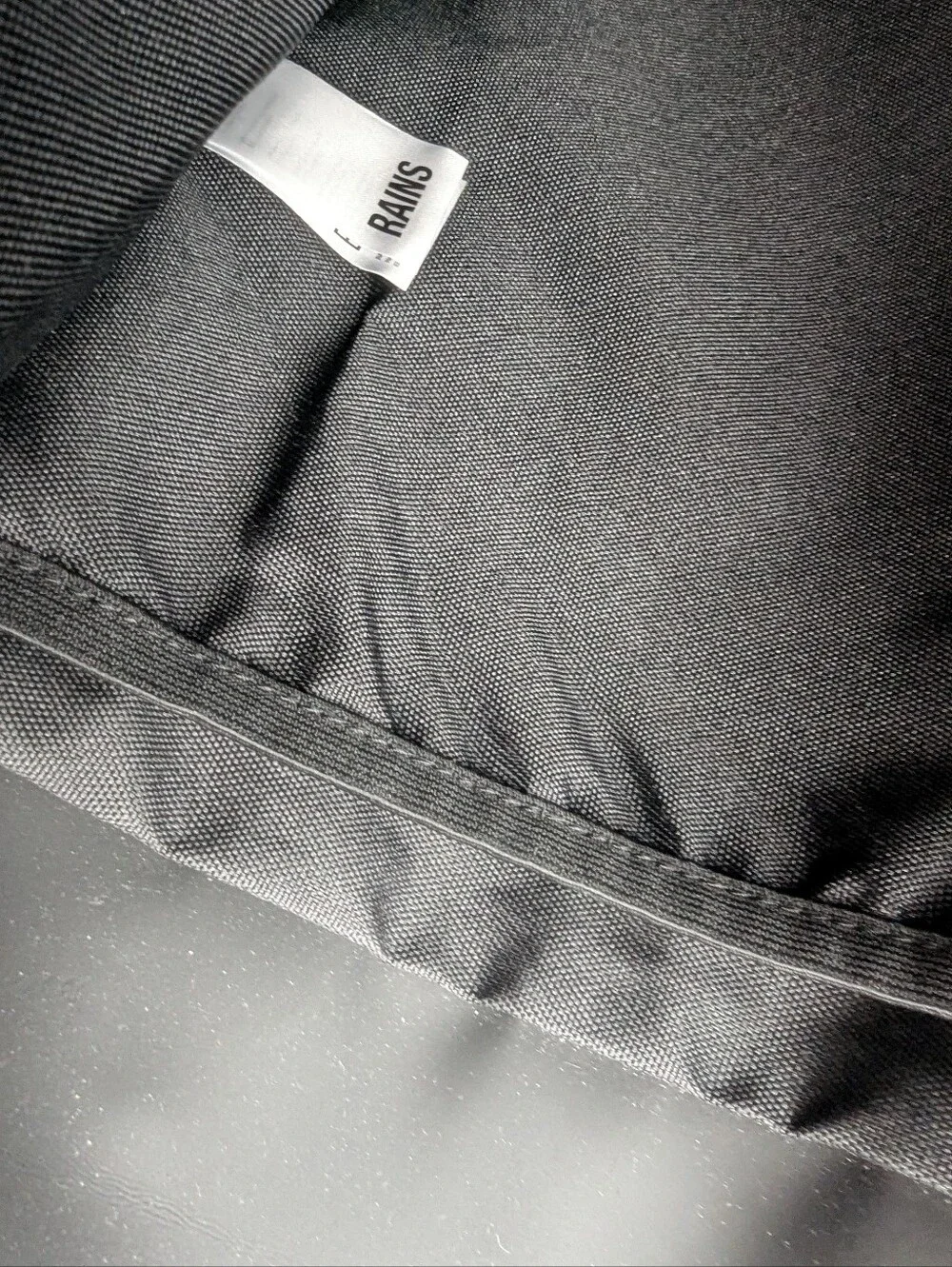 Rains Black Minimal Backpack New Without Tags